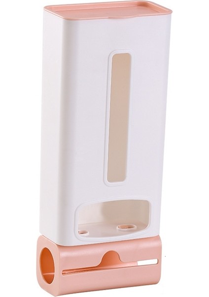 2'li Duvara Monte Emişli Plastik Poşet Saklama Kutusu Pembe (Yurt Dışından)