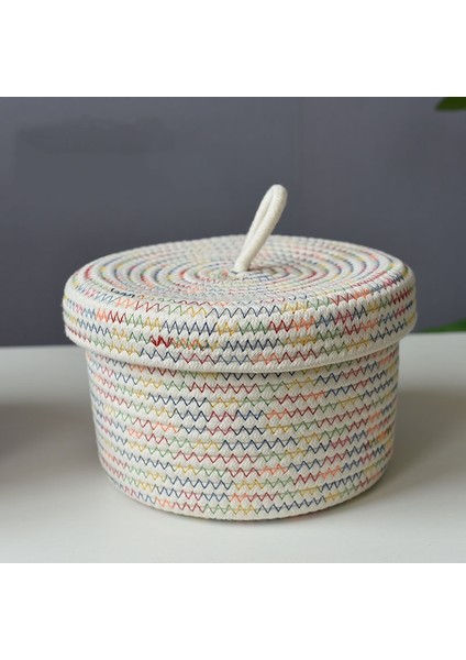 Pamuklu Ip Saklama Sepeti Özellikler 22 x 14 cm Yuvarlak (Yurt Dışından)