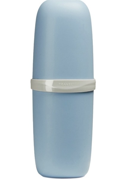 Refakatçi Bardak Seyahat Taşınabilir Gargara Diş Fırçası Kutusu Sisli Deniz Mavisi (Yurt Dışından)