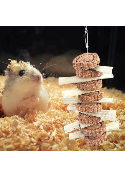 Hamster Çiğnemek Oyuncaklar Diş Koruma Doğal Ahşap Aktivite Oyuncaklar Çiğneme Sıçan Tatlı Bambu (Yurt Dışından)