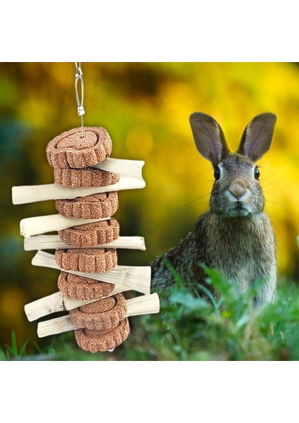 Hamster Çiğnemek Oyuncaklar Diş Koruma Doğal Ahşap Aktivite Oyuncaklar Çiğneme Sıçan Tatlı Bambu (Yurt Dışından)