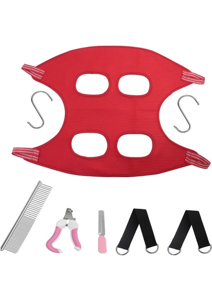 Pet Bakım Hamak Kiti Kısıtlama Çantası W / 2 Kanca Yıkama Yıkama Kırmızı M Için Sling (Yurt Dışından)