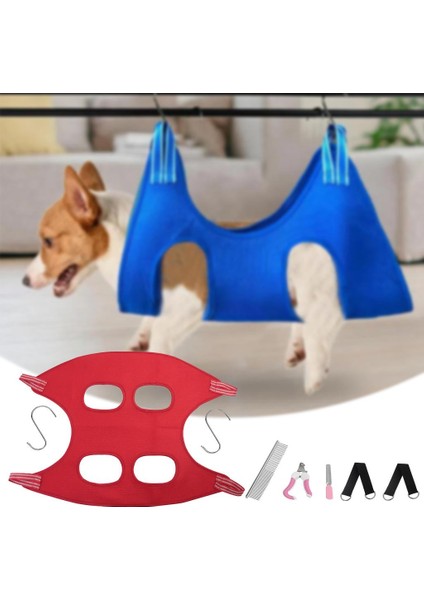 Pet Bakım Hamak Kiti Kısıtlama Çantası W / 2 Kanca Yıkama Yıkama Kırmızı M Için Sling (Yurt Dışından)