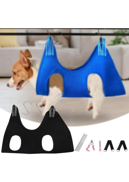 Pet Bakım Hamak Kiti Kısıtlama Çantası W / 2 Kanca Yıkama Yıkama Siyah M Için Sling (Yurt Dışından)