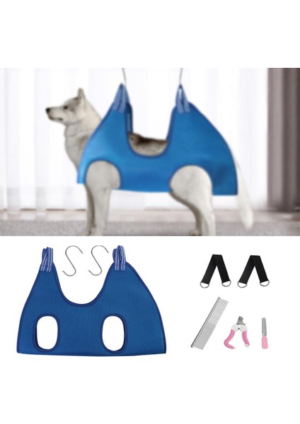 Pet Bakım Hamak Kiti Kısıtlama Çantası W / 2 Kanca Yıkama Yıkama Mavi L Için Sling (Yurt Dışından)