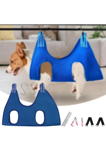 Pet Bakım Hamak Kiti Kısıtlama Çantası W / 2 Kanca Yıkama Yıkama Mavi L Için Sling (Yurt Dışından)