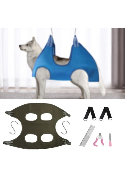 Pet Bakım Hamak Kiti Kısıtlama Çantası W / 2 Kanca Yıkama Yıkama Yıkama Yıkama Için Sling (Yurt Dışından)