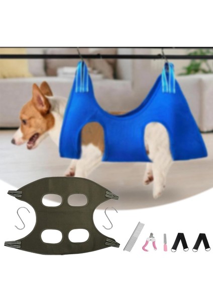 Pet Bakım Hamak Kiti Kısıtlama Çantası W / 2 Kanca Yıkama Yıkama Yıkama Yıkama Için Sling (Yurt Dışından)
