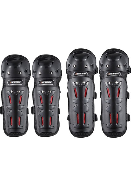 Wealthy Deri Reflektörlü Yağmur ve Rüzgara Karşı Koruyucu Dizlik - Siyah (Yurt Dışından)