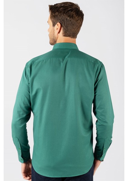 Klasik Fit Rahat Kesim Poplin Oxford Erkek Gömlek indirimleri