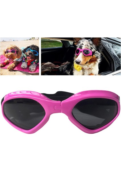 Pet Köpek Gözlük Güneş Gözlüğü Katlanabilir Anti-Rüzgar Serin Gözlük Ayarlanabilir Pembe (Yurt Dışından) modelleri