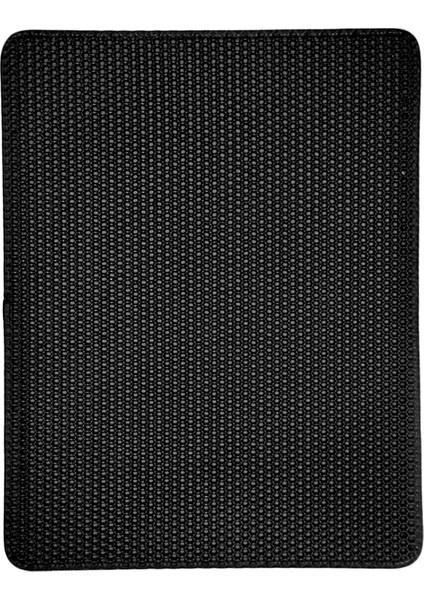 Dayanıklı Kedi Çöp Mat Su Geçirmez Saçılı Kontrol Kolay Temiz Kaymaz Kutu Siyah 55X75 cm (Yurt Dışından)
