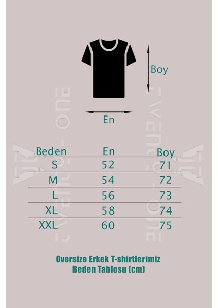 Erkek Oversize Savage Baskılı T-Shirt