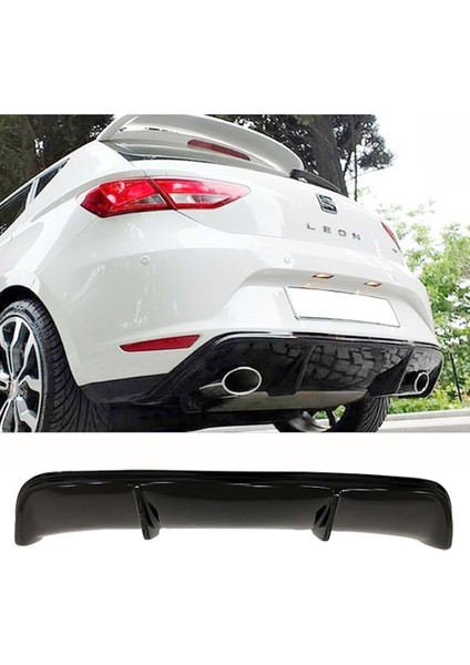 Seat Leon Mk3 Custom Style Difüzör Piona Black 2012 - 2016 Abs Plastik fiyatları