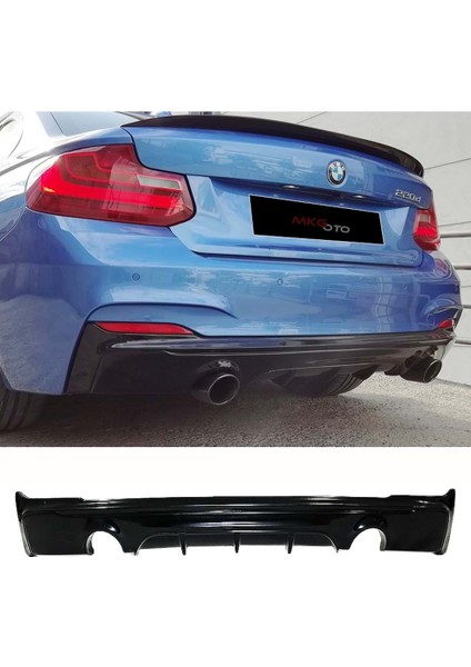 Bmw F22 2 Serisi M Technic Difüzör Mat Siyah 2013+ Sağ Sol Tek Çıkış fiyatları