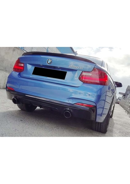 Bmw F22 2 Serisi M Technic Difüzör Mat Siyah 2013+ Sağ Sol Tek Çıkış fırsatları