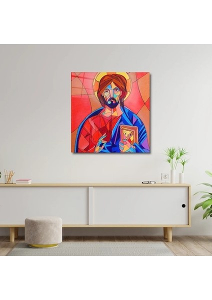 Artofwalldesign ''isa Mesih'' Cam Tablo Uv