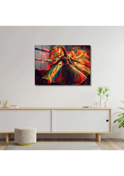 Artofwalldesign ''derviş Islami Hediye'' Cam Tablo Uv