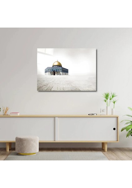 Artofwalldesign ''mescidi Aksa Islam Sanatı'' Cam Tablo Uv