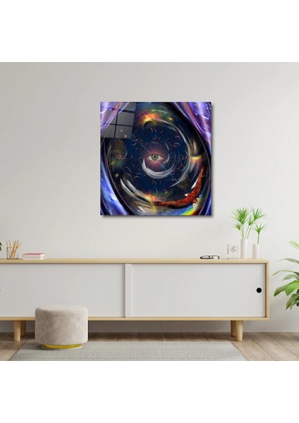 Artofwalldesign ''göz Doğa Kartal '' Cam Tablo Uv
