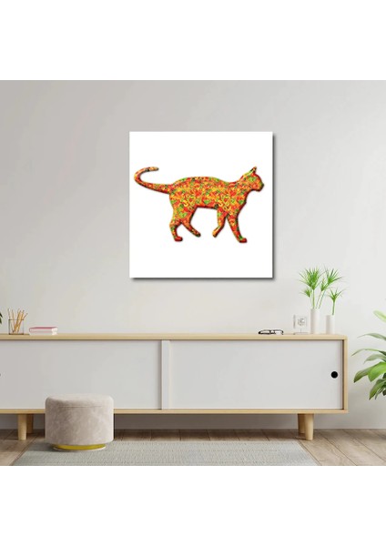 Artofwalldesign ''kedi Pet Jellybeans'' Cam Tablo Uv