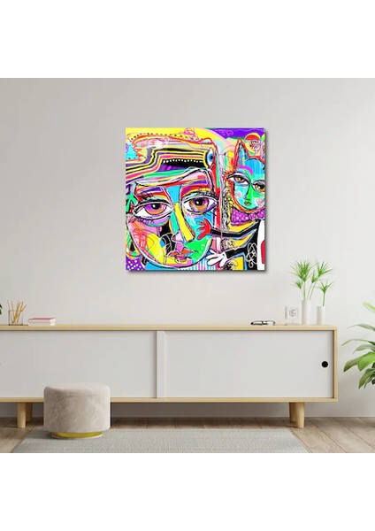 Artofwalldesign ''insan Yüzü'' Cam Tablo Uv