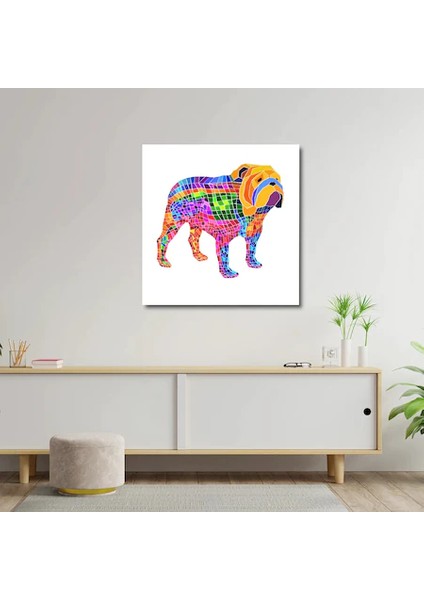 Artofwalldesign ''ingiliz Köpek'' Cam Tablo Uv