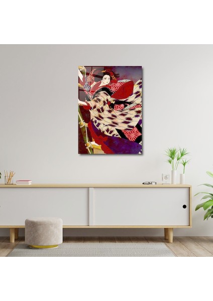 Artofwalldesign ''kabuki Yogurt'' Cam Tablo Uv