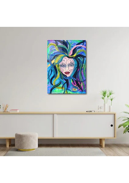 Artofwalldesign ''gotik Kadın Portresi'' Cam Tablo Uv