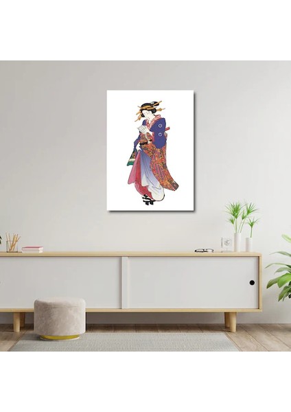 Artofwalldesign ''kitap Okuyan Kadın'' Cam Tablo Uv