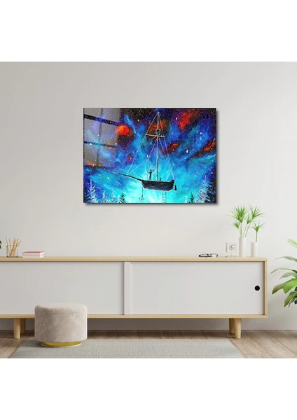 Artofwalldesign ''korsan Gemisi'' Cam Tablo Uv