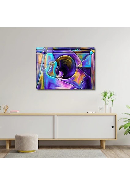 Artofwalldesign ''düşünce Bölünmüş Serisi'' Cam Tablo Uv