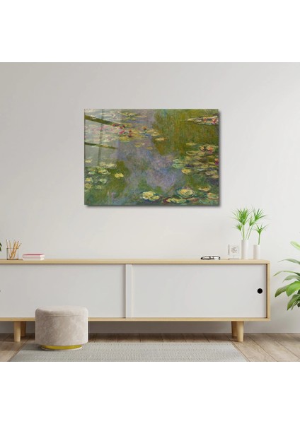Artofwalldesign ''1919'DAN Nilüferler'' Cam Tablo Uv