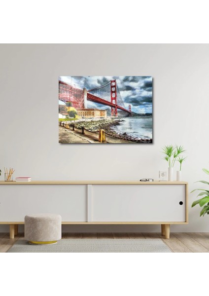 Artofwalldesign ''güzel Kız'' Cam Tablo Uv