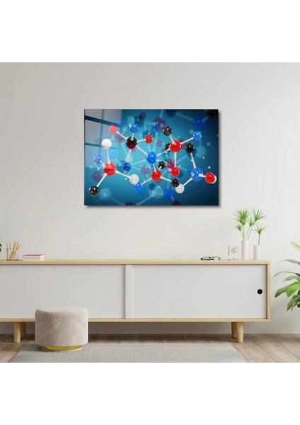 Artofwalldesign ''dijital Molekül'' Cam Tablo Uv