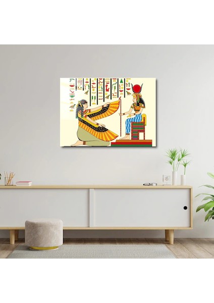 Artofwalldesign ''papirüs Vektör'' Cam Tablo Uv