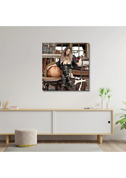 Artofwalldesign ''korsan Kadın Kaptan'' Cam Tablo Uv