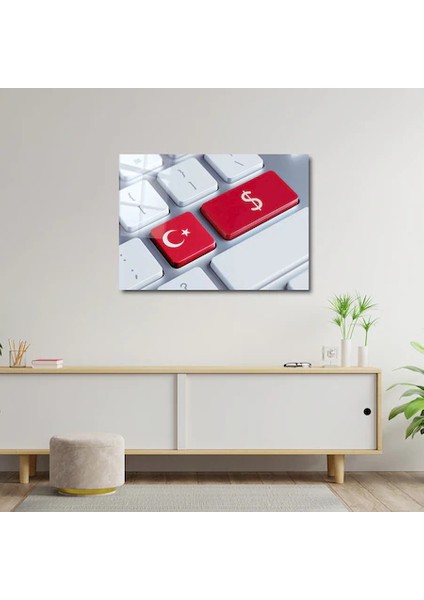 Artofwalldesign ''türkiye Para Konsepti'' Cam Tablo Uv