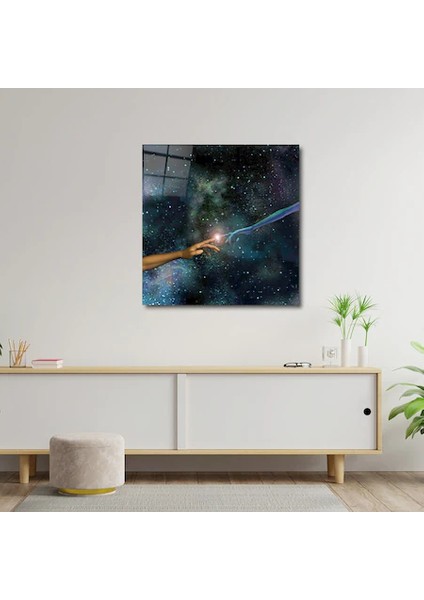 Artofwalldesign ''uzaylı Insan Dokunuşu'' Cam Tablo Uv