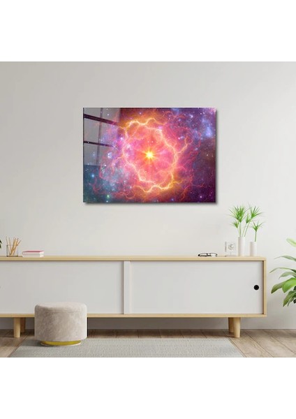 Artofwalldesign ''patlayan Süpernova'' Cam Tablo Uv
