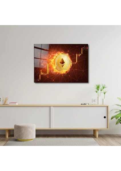 Artofwalldesign ''etherium Coin'' Cam Tablo Uv