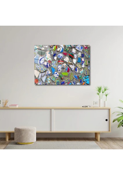 Artofwalldesign ''seramik Parçaları'' Cam Tablo Uv