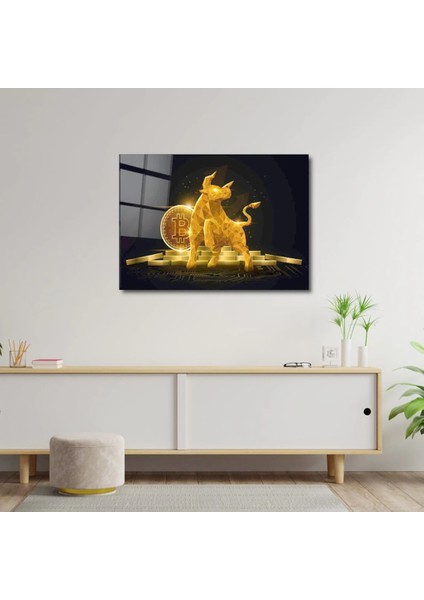 Artofwalldesign ''boğa Trendi'' Cam Tablo Uv