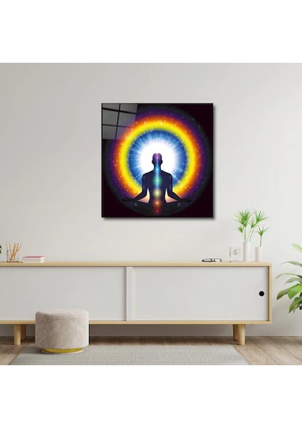 Artofwalldesign ''meditasyon Adam'' Cam Tablo Uv