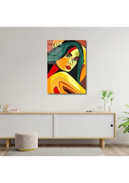Artofwalldesign ''kız Portre'' Cam Tablo Uv
