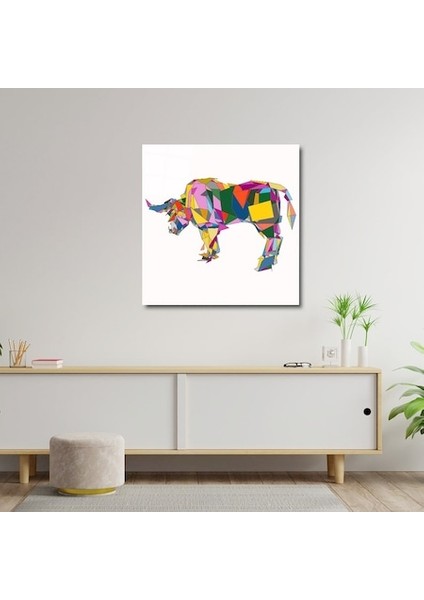 Artofwalldesign ''mozaik Buffalo'' Cam Tablo Uv