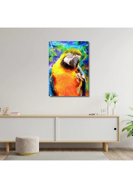Artofwalldesign ''amerika Papağanı'' Cam Tablo Uv