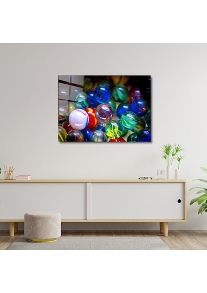 Artofwalldesign ''renkli Mermer'' Cam Tablo Uv