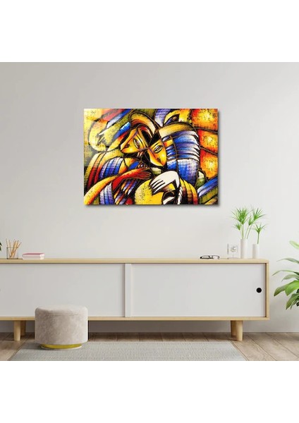 Artofwalldesign ''soyut Yüz'' Cam Tablo Uv