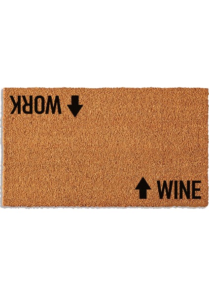 Work Wine Yazılı Paspas